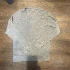 Aritzia TNA Andrews waffle long sleeve Heather Dove Gray XS